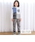 【お揃い】ロゴパッチ刺しゅうリバーシブルチェックパンツ(80~130cm)