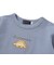 恐竜刺しゅうスムース長袖Tシャツ+ムラ染めジョガーパンツ セット(80~90cm)