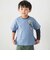 缶バッジ風立体プリント半袖Tシャツ+ロゴ長袖Tシャツ セット(90~160cm)