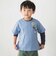 缶バッジ風立体プリント半袖Tシャツ+ロゴ長袖Tシャツ セット(90~160cm)