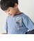 缶バッジ風立体プリント半袖Tシャツ+ロゴ長袖Tシャツ セット(90~160cm)