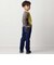 ジョグデニムジオメトリックロゴ刺しゅうロングパンツ(90~160cm)