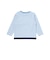 電車モチーフサガラ刺しゅうボーダー柄長袖Tシャツ(80~130cm)