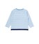 電車モチーフサガラ刺しゅうボーダー柄長袖Tシャツ(80~130cm)