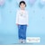 【サンリオキャラクターズｘSLAPSLIP】パッチ刺しゅう肩フリル長袖Tシャツ(80~130cm)