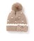 ドット＆ボンボン付きニット帽(48~55cm)
