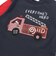 乗り物プリント袖切り替え長袖Tシャツ(80~130cm)