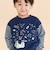 ボーダー切り替え長袖Tシャツ(80~130cm)