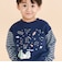 ボーダー切り替え長袖Tシャツ(80~130cm)