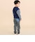 ボーダー切り替え長袖Tシャツ(80~130cm)