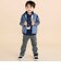 ボーダー切り替え長袖Tシャツ(80~130cm)