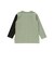 バイカラーロゴ 発泡プリント長袖Tシャツ(100~160cm)