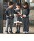【お揃い】グレンチェックセンタープレスワイドパンツ(100~150cm)