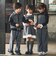 【お揃い】グレンチェックセンタープレスワイドパンツ(100~150cm)