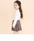 肩フリルハート刺しゅう長袖Tシャツ(80~130cm)