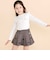 肩フリルハート刺しゅう長袖Tシャツ(80~130cm)