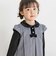 【店舗限定】千鳥格子襟ベロアジャンパースカート(95～150cm)