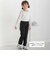 【店舗限定】ポンチ裾リボンパールロングパンツ(95～150cm)