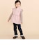 裾レース＆リボンストレッチツイルロングパンツ(90~130cm)