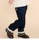 裾レース＆リボンストレッチツイルロングパンツ(90~130cm)