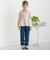 【店舗限定】レースストレッチデニムロングパンツ(95～150cm)