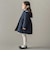 リバティ（Clare Rich）フリルカラー中わたコート(90~140cm)