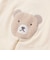 裏毛クマパッチ切替2way長袖カバーオール ベビー(50~75cm)