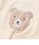 裏毛クマパッチ切替2way長袖カバーオール ベビー(50~75cm)
