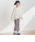 【店舗限定】チェック・花ジャガードロングパンツ(95～150cm)
