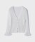 シアーフリルニットカーディガン