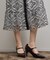 オーナメント刺繍フレアワンピース