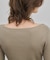 バイカラーリブニットトップ