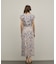 サラサプリントフリルカラーワンピース