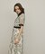 フラワーコード刺繍ワンピース