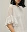 シフォンスリーブカットトップ