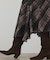 チェックプリントロングワンピース
