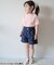 ハート・フラワー刺繍ショートパンツ  ショート丈