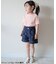 ハート・フラワー刺繍ショートパンツ  ショート丈