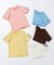 ぽこぽこジャガード袖リボンTシャツ