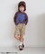WEB限定  DAISUKI総柄ハーフパンツ  5分丈