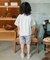 【サマーエール/接触冷感】デニムハーフパンツ  6分丈 ＿