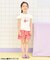 リボンオフショルサマーモチーフTシャツ