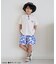 イロイロ柄ハーフパンツ  4分丈