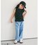 ノースリーブワッフルフリルTシャツ