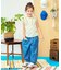 ノースリーブワッフルフリルTシャツ