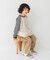 カラーデニムワイドパンツ  10分丈