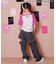 【ハローキティ】ギャルオフショル風Tシャツ