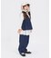 カーブデニムパンツ(セットアップ可)  10分丈