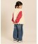 ダメージデニムパンツ  10分丈