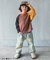 ダメージデニムパンツ  10分丈
